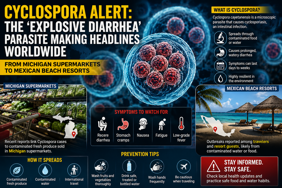 Cyclospora Alert: The ‘Explosive Diarrhea’ Parasite Making Headlines Worldwide